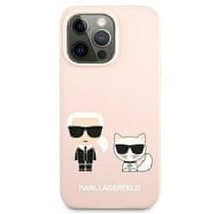 Karl Lagerfeld KARL LAGERFELD etui za IPHONE 13 Pro Max KLHMP13XSSKCI (Ikonik Karl and Choupette + MAG) svetlo roza