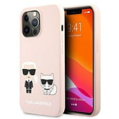 Karl Lagerfeld KARL LAGERFELD etui za IPHONE 13 Pro Max KLHMP13XSSKCI (Ikonik Karl and Choupette + MAG) svetlo roza