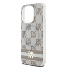 DKNY DKNY etui za IPHONE 13 Pro, združljiv z MagSafe DKHMP13LHCPTSE (DKNY HC MagSafe PC TPU Checkered Pattern W/Printed Stripes) beige