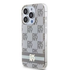 DKNY DKNY etui za IPHONE 13 Pro, združljiv z MagSafe DKHMP13LHCPTSE (DKNY HC MagSafe PC TPU Checkered Pattern W/Printed Stripes) beige