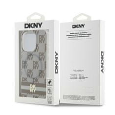 DKNY DKNY etui za IPHONE 13 Pro, združljiv z MagSafe DKHMP13LHCPTSE (DKNY HC MagSafe PC TPU Checkered Pattern W/Printed Stripes) beige