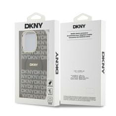 DKNY DKNY etui za IPHONE 15 Pro Max, združljiv z MagSafe DKHMP15XHRHSEE (DKNY HC MagSafe PC TPU Repeat Texture Pattern W/ Stripe) beige