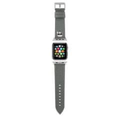 Karl Lagerfeld KARL LAGERFELD silikonski trak za APPLE Watch KLAWLOKHG (SAFFIANO KH 42 / 44 mm ) srebrn