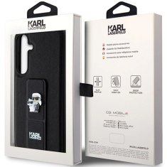 Karl Lagerfeld KARL LAGERFELD etui za SAMSUNG S24 Ultra KLHCS24LGSAKCPK (GRIPSTAND SAFFIANO KC PINS) črn