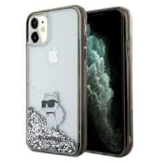 Karl Lagerfeld KARL LAGERFELD etui za IPHONE 11 KLHCN61LKCNSK (Liquid Glitter C) transparenten