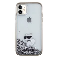 Karl Lagerfeld KARL LAGERFELD etui za IPHONE 11 KLHCN61LKCNSK (Liquid Glitter C) transparenten