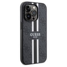 Guess GUESS etui za IPHONE 15 Pro združljiv z MagSafe GUHMP15LP4RPSK (4G Printed Stripes) črn