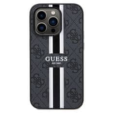 Guess GUESS etui za IPHONE 15 Pro združljiv z MagSafe GUHMP15LP4RPSK (4G Printed Stripes) črn