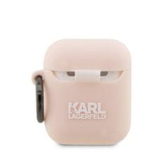 Karl Lagerfeld KARL LAGERFELD etui za APPLE Airpods 1 / 2 KLA2RUNCHP (3D Sil NFT Choupette) roza