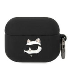 Karl Lagerfeld KARL LAGERFELD etui za APPLE Airpods Pro KLAPRUNCHK (3D Sil NFT Choupette) black