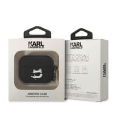 Karl Lagerfeld KARL LAGERFELD etui za APPLE Airpods Pro KLAPRUNCHK (3D Sil NFT Choupette) black