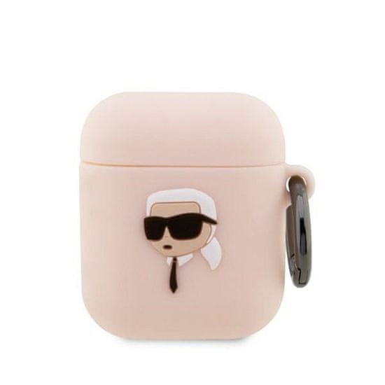 Karl Lagerfeld KARL LAGERFELD etui za APPLE Airpods 1 / 2 KLA2RUNIKP (3D Sil NFT Karl) roza