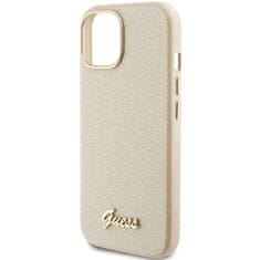 Guess GUESS etui za IPHONE 13 / 14 / 15 GUHCP15SPGMCSD (Glitter Glossy Script) Gold