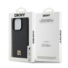 DKNY DKNY etui za IPHONE 15 Pro združljiv z MagSafe DKHMP15LPSHRPSK (DKNY HC MagSafe Pu Repeat Pattern W/Stack Logo) black