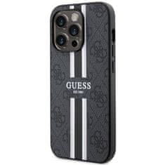 Guess GUESS etui za IPHONE 14 Pro združljiv z MagSafe GUHMP14LP4RPSK (4G Printed Stripes) črn