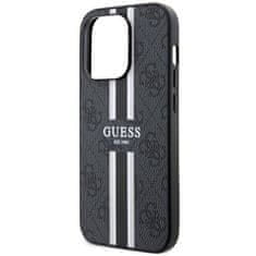 Guess GUESS etui za IPHONE 14 Pro združljiv z MagSafe GUHMP14LP4RPSK (4G Printed Stripes) črn