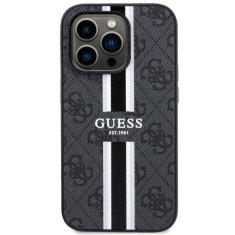 Guess GUESS etui za IPHONE 14 Pro združljiv z MagSafe GUHMP14LP4RPSK (4G Printed Stripes) črn