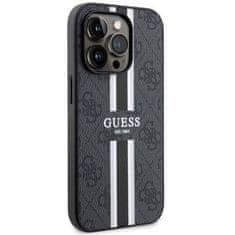 Guess GUESS etui za IPHONE 14 Pro združljiv z MagSafe GUHMP14LP4RPSK (4G Printed Stripes) črn