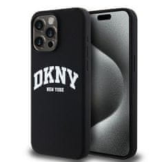 DKNY DKNY etui za IPHONE 13 Pro Max, združljiv z MagSafe DKHMP13XSNYACH (DKNY HC MagSafe Silicone W/White Arch Logo) black