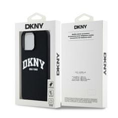 DKNY DKNY etui za IPHONE 14 Pro Max, združljiv z MagSafe DKHMP14XSNYACH (DKNY HC MagSafe Silicone W/White Arch Logo) black