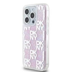 DKNY DKNY etui za IPHONE 15 Pro DKHCP15LLCPEPP (DKNY HC Liquid Glitters W/Checkered Pattern) roza