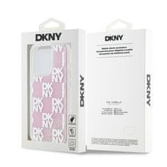 DKNY DKNY etui za IPHONE 15 Pro DKHCP15LLCPEPP (DKNY HC Liquid Glitters W/Checkered Pattern) roza