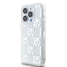 DKNY DKNY etui za IPHONE 15 Pro DKHCP15LLCPEPT (DKNY HC Liquid Glitters W/Checkered Pattern) white