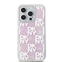 DKNY DKNY etui za IPHONE 15 Pro DKHCP15LLCPEPP (DKNY HC Liquid Glitters W/Checkered Pattern) roza