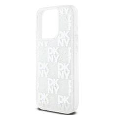 DKNY DKNY etui za IPHONE 15 Pro DKHCP15LLCPEPT (DKNY HC Liquid Glitters W/Checkered Pattern) white