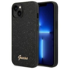 Guess GUESS etui za IPHONE 14 Plus GUHCP14MHGGSHK (Glitter Flakes Script Metal Logo) black