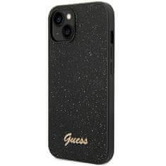 Guess GUESS etui za IPHONE 14 Plus GUHCP14MHGGSHK (Glitter Flakes Script Metal Logo) black