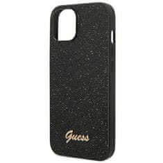 Guess GUESS etui za IPHONE 14 Plus GUHCP14MHGGSHK (Glitter Flakes Script Metal Logo) black