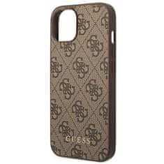 Guess GUESS etui za IPHONE 14 Plus GUHCP14MG4GFBR (4G Gold Logo) rjav