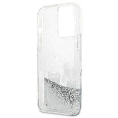 Karl Lagerfeld KARL LAGERFELD etui za IPHONE 13 Pro KLHCP13LGKCS (Liquid Glitter K&amp;C) srebrn