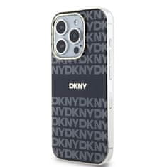 DKNY DKNY etui za IPHONE 13 Pro, združljiv z MagSafe DKHMP13LHRHSEK (DKNY HC MagSafe PC TPU Repeat Texture Pattern W/ Stripe) črn