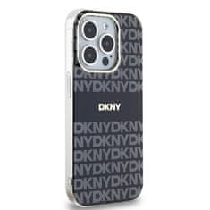 DKNY DKNY etui za IPHONE 13 Pro, združljiv z MagSafe DKHMP13LHRHSEK (DKNY HC MagSafe PC TPU Repeat Texture Pattern W/ Stripe) črn