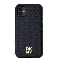 DKNY DKNY etui za IPHONE 11, združljiv z MagSafe DKHMN61PSHRPSK (DKNY HC MagSafe Pu Repeat Pattern W/Stack Logo) black