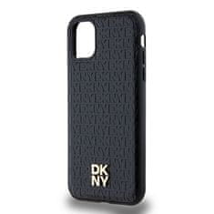 DKNY DKNY etui za IPHONE 11, združljiv z MagSafe DKHMN61PSHRPSK (DKNY HC MagSafe Pu Repeat Pattern W/Stack Logo) black