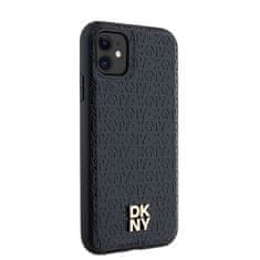 DKNY DKNY etui za IPHONE 11, združljiv z MagSafe DKHMN61PSHRPSK (DKNY HC MagSafe Pu Repeat Pattern W/Stack Logo) black