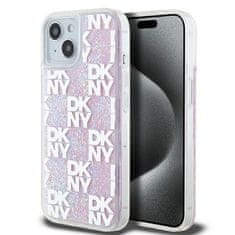 DKNY DKNY etui za IPHONE 15 DKHCP15SLCPEPP (DKNY HC Liquid Glitters W/Checkered Pattern) roza