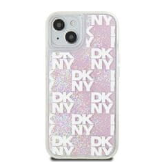 DKNY DKNY etui za IPHONE 15 DKHCP15SLCPEPP (DKNY HC Liquid Glitters W/Checkered Pattern) roza