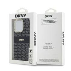 DKNY DKNY etui za IPHONE 14 Pro Max, združljiv z MagSafe DKHMP14XHRHSEK (DKNY HC MagSafe PC TPU Repeat Texture Pattern W/ Stripe) črn