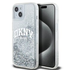 DKNY DKNY etui za IPHONE 15 DKHCP15SLBNAET (DKNY HC Liquid Glitters W/Arch Logo) white