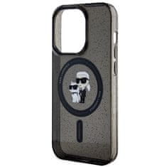 Karl Lagerfeld KARL LAGERFELD etui za IPHONE 15 Pro KLHMP15LHGKCNOK (Glitter + MAG) black