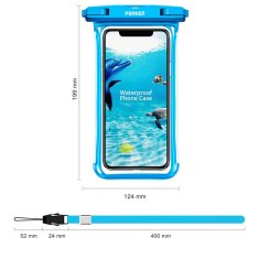 Miramarket Fonken univerzalni vodotesni etui IPX8 do 6,5 Blue