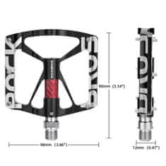 Noah Zestaw pedałów rowerowych platformy MTB ze stopu aluminium - czarne