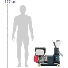 Noah Peleciarka granulator do paszy z silnikiem spalinowym 7.5KM 60-100 kg/h