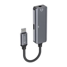 Miramarket TECH-PROTECT ULTRABOOST ADAPTER LIGHTNING ZA MINI JACK 3,5 MM IN LIGHTNING ČRN