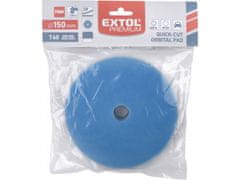 Extol Premium Polirni disk pena, orbitalno, T60, modra, průměr150x25mm, ježevi trakovi průměr127mm