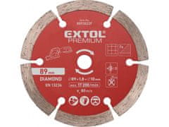 Extol Premium Diamantno rezilo, rezanje, segmentno, průměr89×1,0×10mm